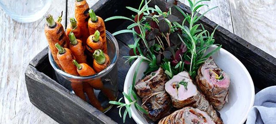 Fyldt mørbrad & hummus af edamame