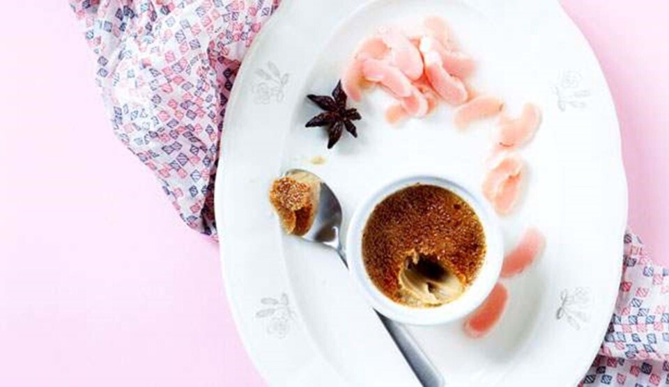Rabarber creme brulee opskrift