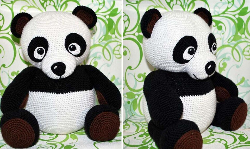 Hækl selv: Sød panda