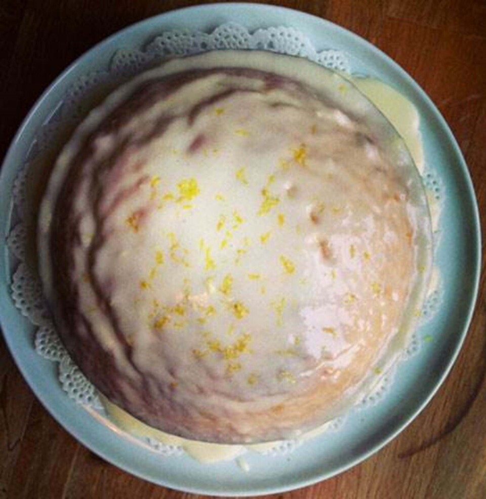 Citronmåne med marcipan fra Hjemmet