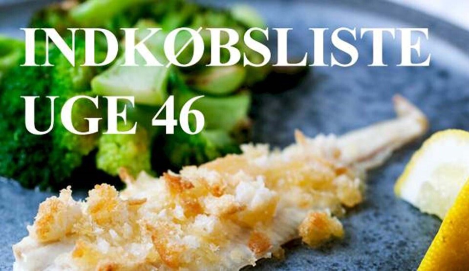 Ugemenu: Se indkøbsliste til uge 46