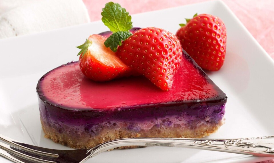 Cheesecake til valentinsdag