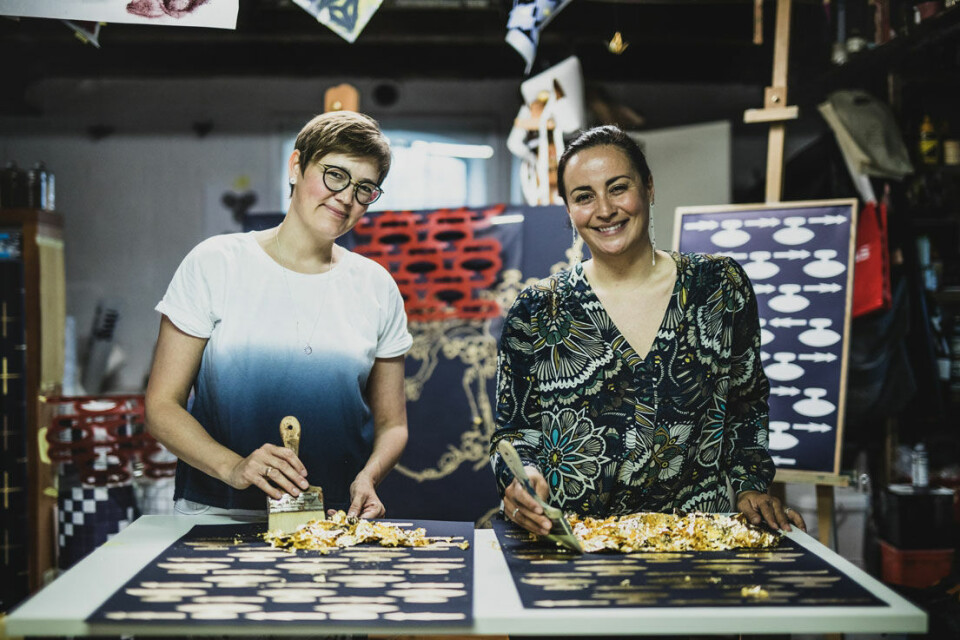 Julie Berthelsen og hendes svigerinde Heidi Zilmer har sammen startet firmaet Northern Decoration.