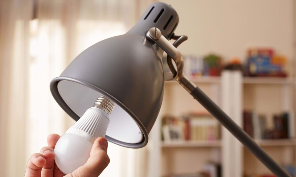 Lampe med pære