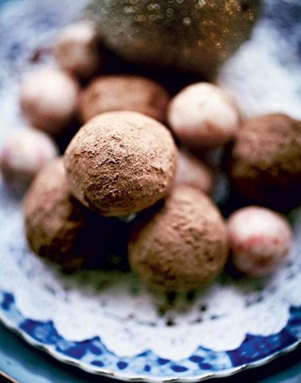 Chokoladetrøfler, der smelter på tungen