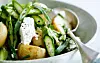 Salat med nye kartofler og grønne asparges
