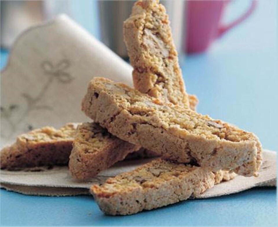 Cantucci med valnødder og ingefær Cantucci med valnødder og ingefær