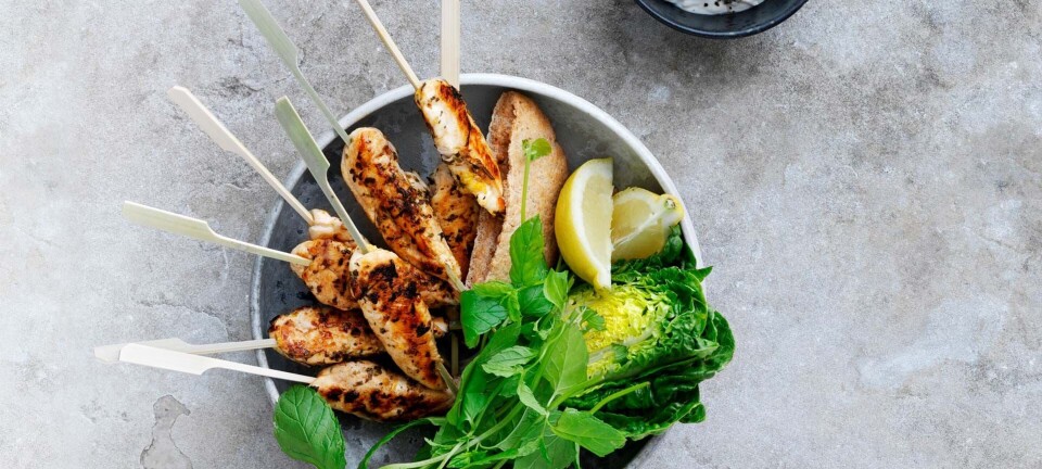 Sund fastfood: Kyllingekebab i grovpita