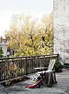 Rå newyorkerstemning møder fine franske lopper i dette skønne byhus