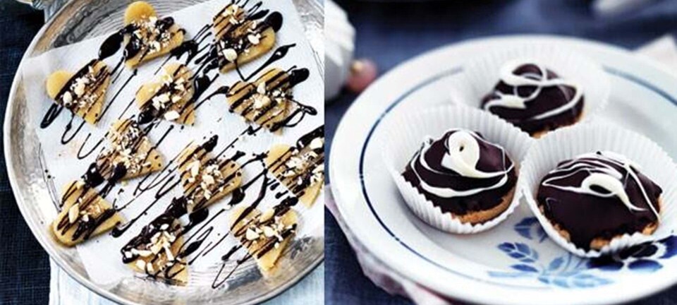 Baileyshjerter med crunch & Sarah Bernhardt med mandelganache