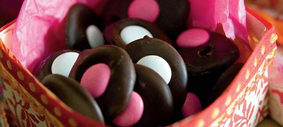 Chokoladeknapper med linser