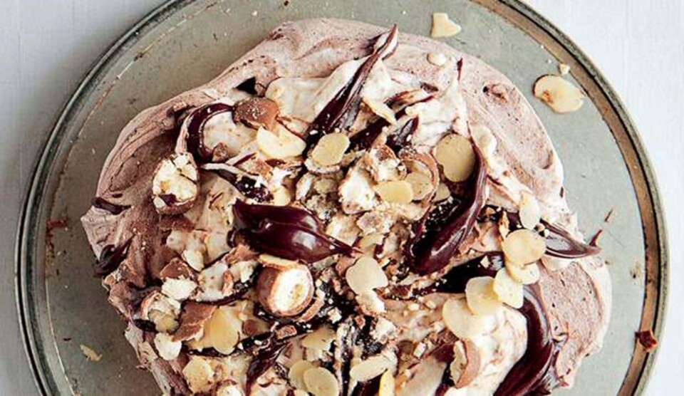 Opskrift på chokolademarengs med chokoladeskum