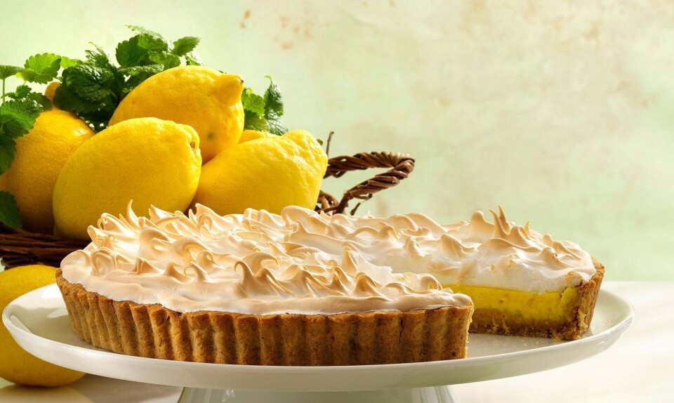 citrontærte med marengstop
