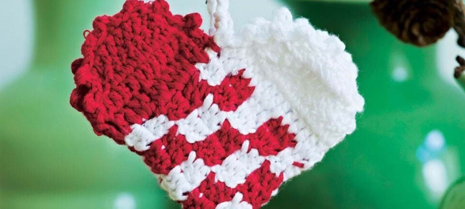 Hæklet julehjerte