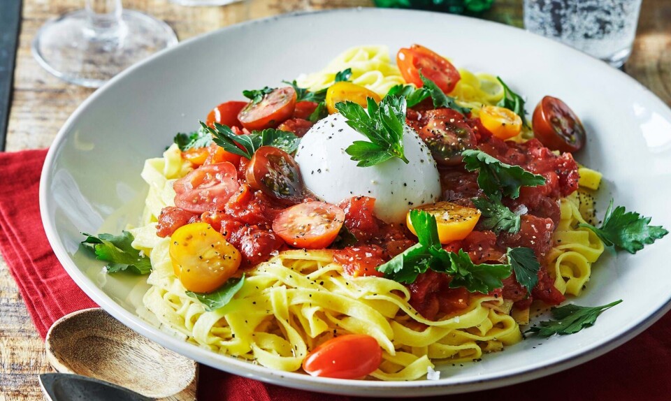 Pasta med burrata