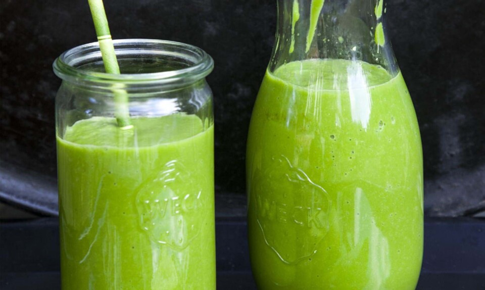Grøn vegansk morgensmoothie