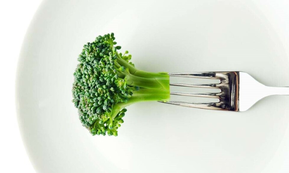Broccoli på gaffel