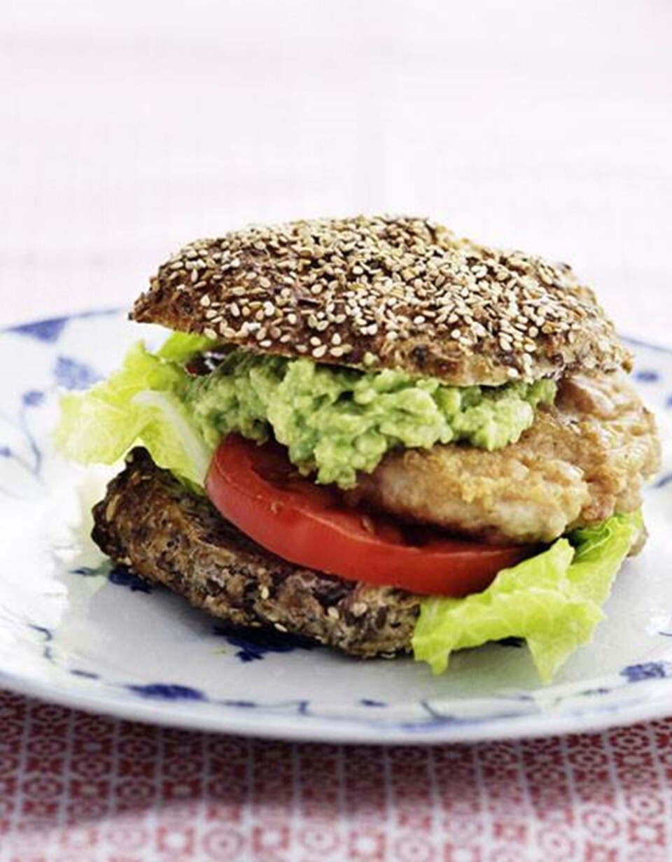 Mexicansk kyllingeburger