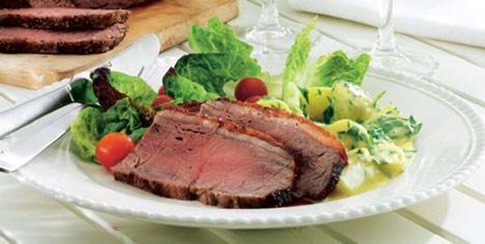 Culottesteg og kartoffelsalat