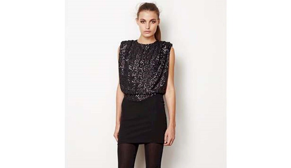 Kjole med pailletter