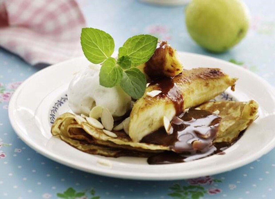 Pandekager a la bananasplit