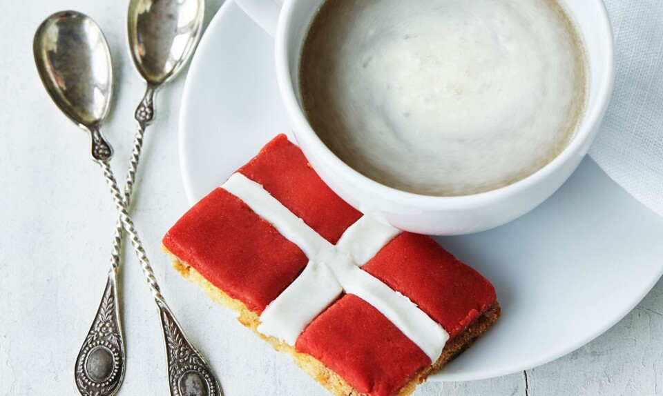 Flagsmåkager med hvid chokolade