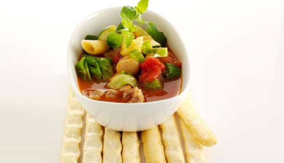 Opskrift på minestronesuppe