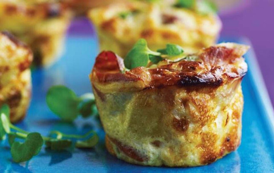 Kartoffelfrittata med parmaskinke