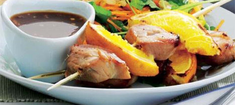 Spyd af mørbrad med appelsin og chili