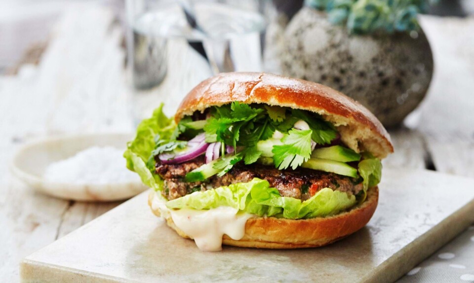 Burger med asiatisk strejf