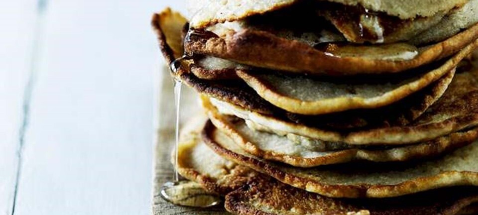 Amerikanske boghvedepandekager med banan