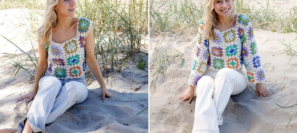 Hækl selv: Smuk top eller bluse i ruder