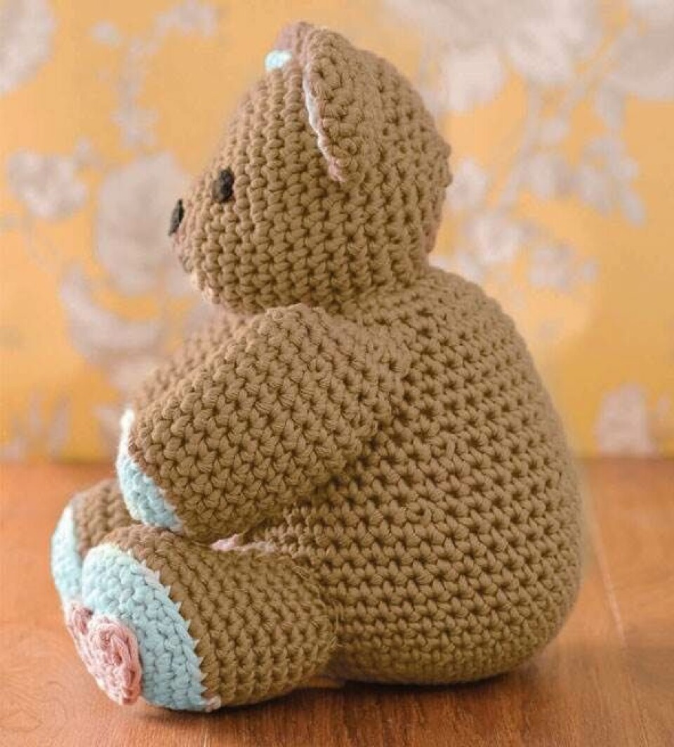 Hæklet teddybjørn