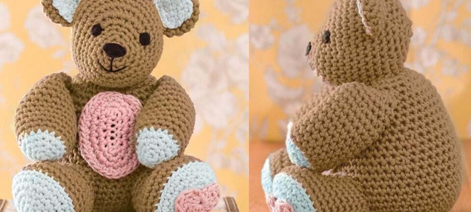 Hækl selv: Sød hæklet teddybjørn