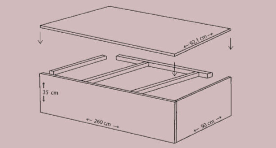 Daybed tegning