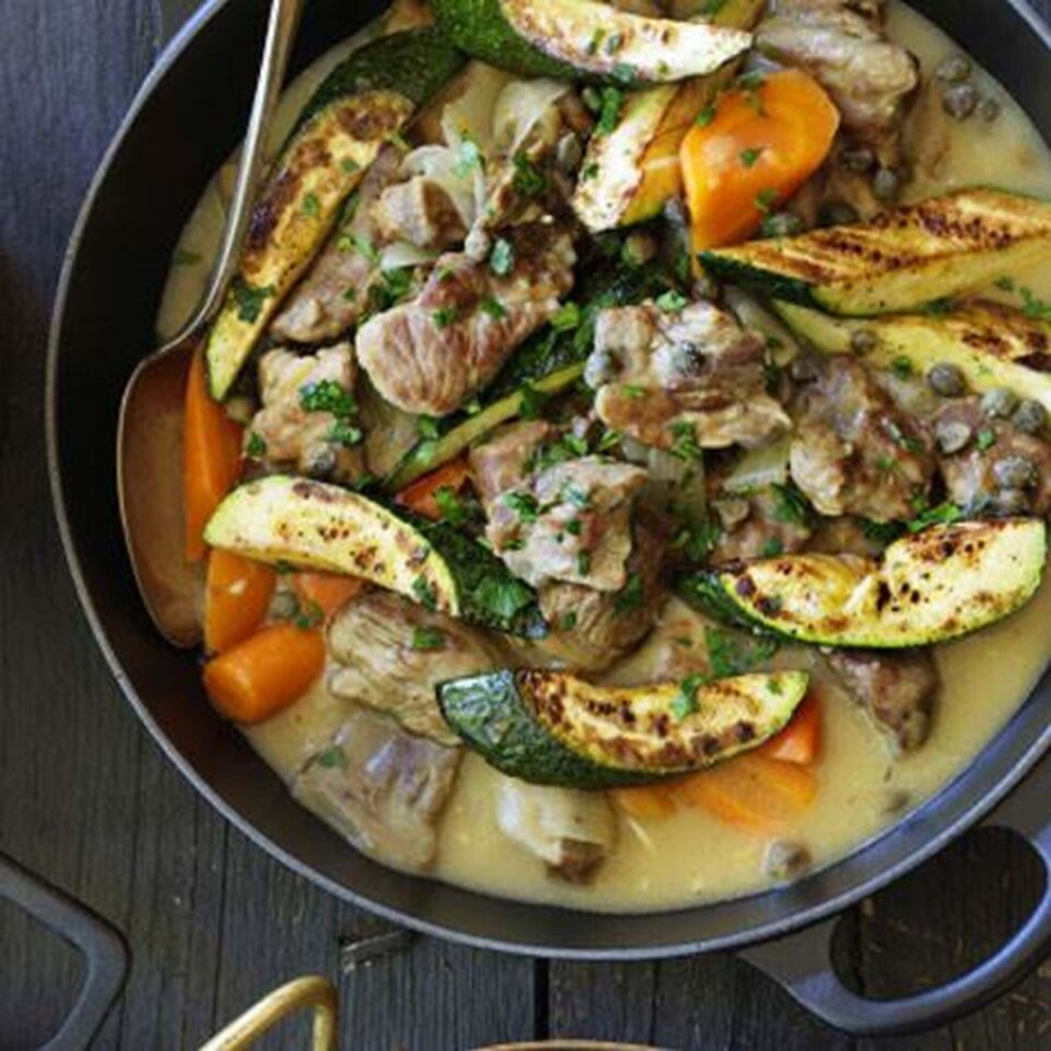 Lammegryde med citron og kapers