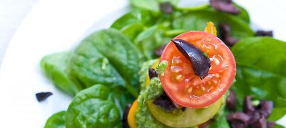 Tomat i lag med græskarkernepesto