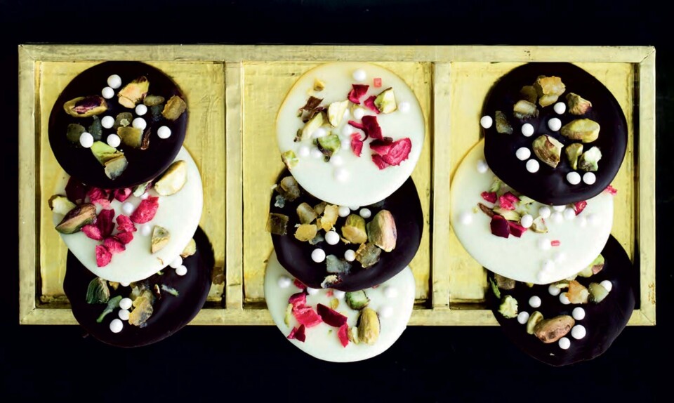 Julekonfekt: Chokoladedisketter