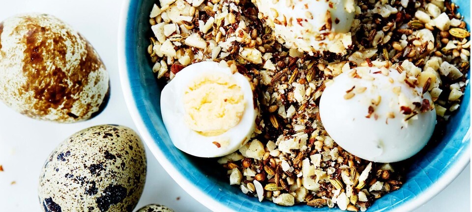 Vagtelæg med dukkah