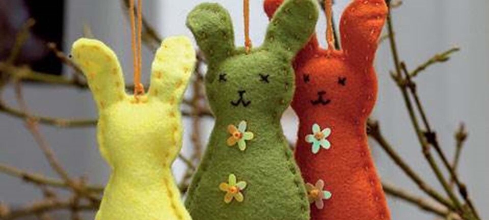 Sy selv påskepynten: Søde påskeharer