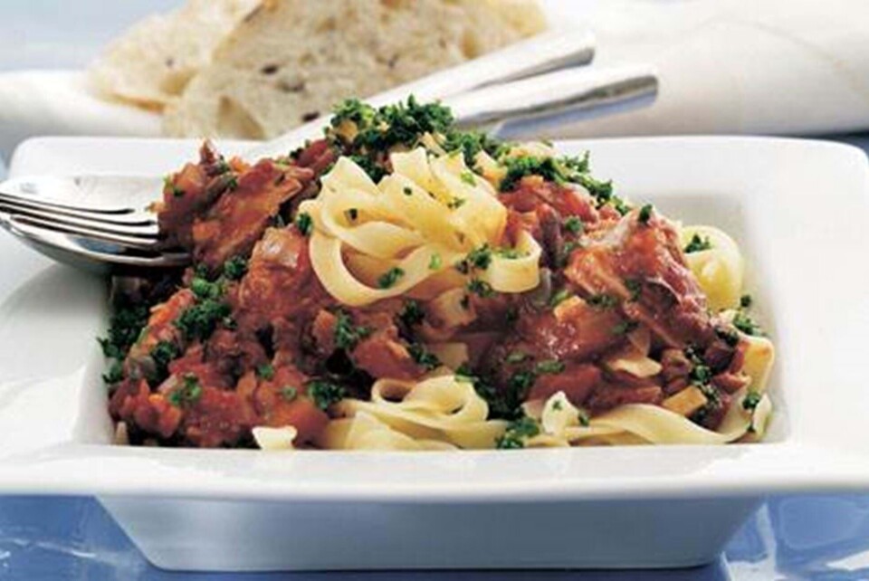 Pasta med tunfisk