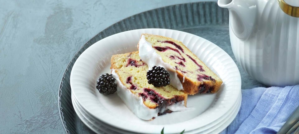 Marmorkage med brombær