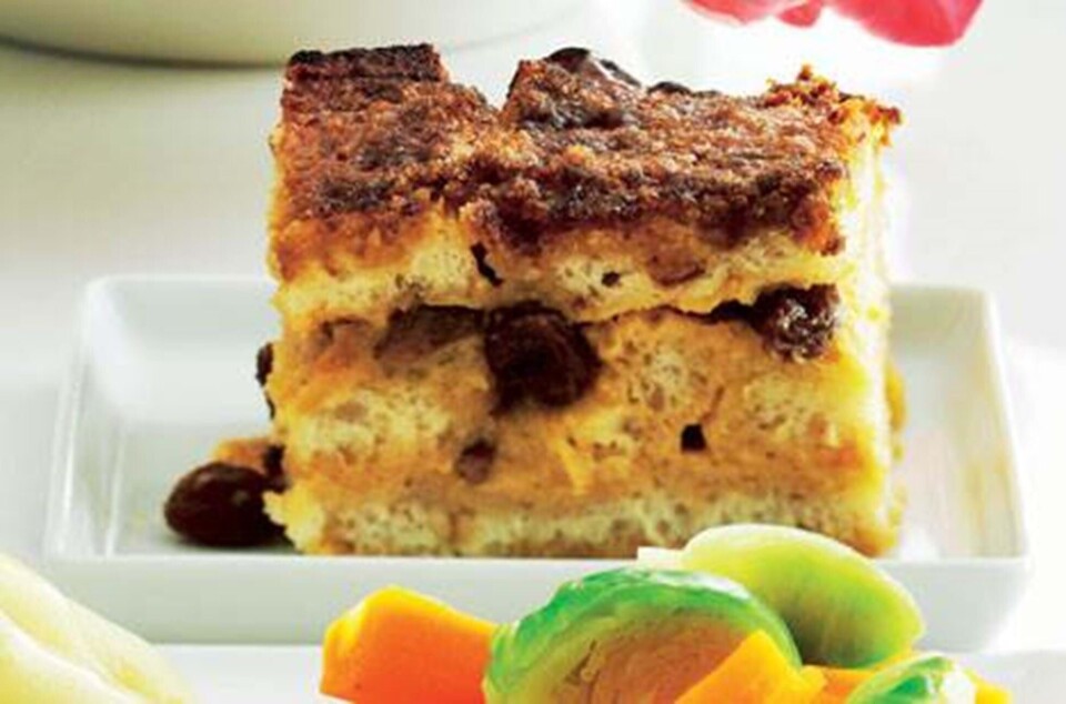 Irsk brødbudding med Baileys