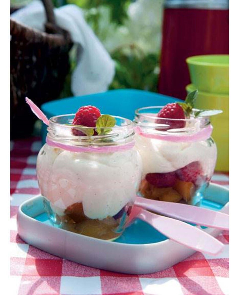 Péche Melba-mousse