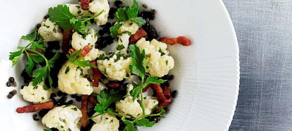 Blomkålssalat med bacon
