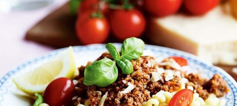 Pasta med kødsauce til 2 dage