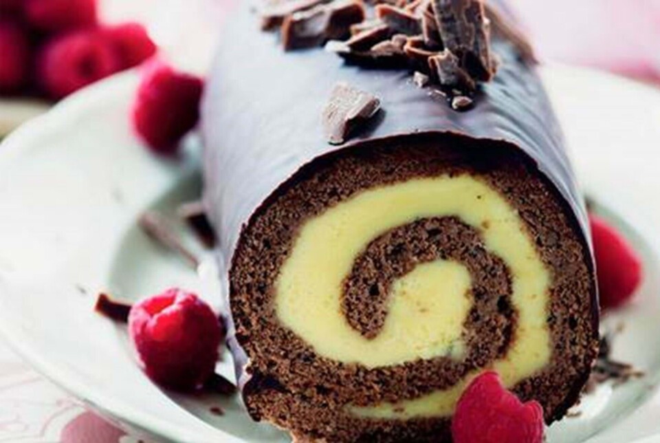 Chokoladeroulade med appelsinsmørcreme
