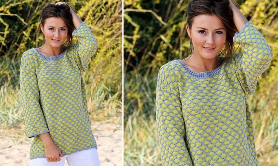 Strik selv: Herlig sommersweater fra Hjemmet