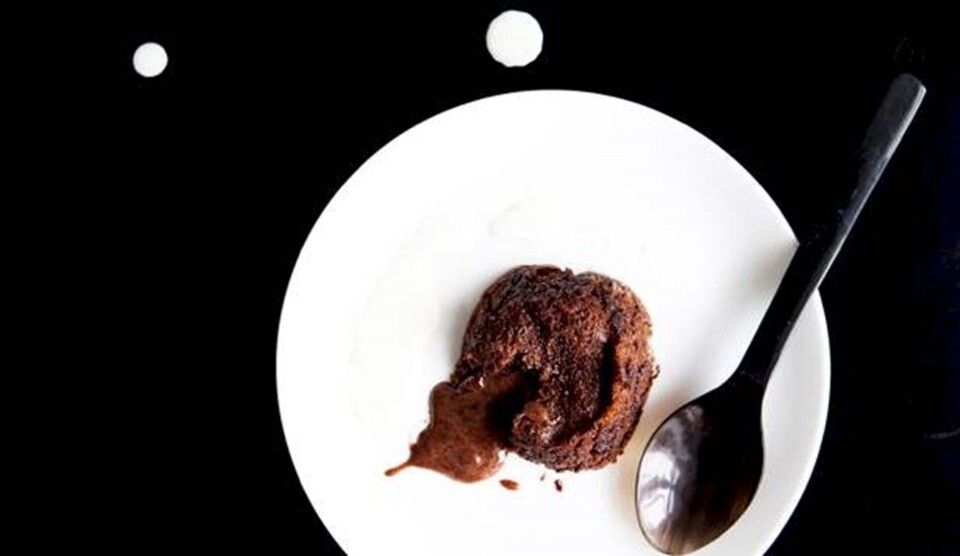 Blødende chokoladekage