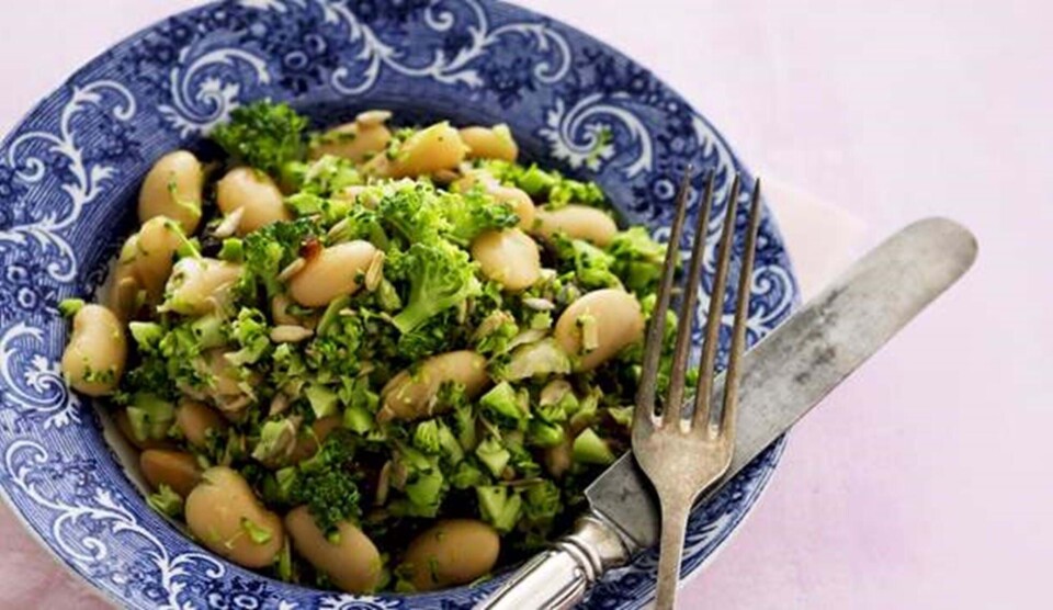 Butterbeans med broccoli